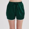 Effortless Elegance: Mulberry Silk Charmeuse Shorts for Chic Loungewear. 