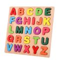 Wooden Puzzles for Toddlers Montessori Baby Learning Alphabet Number Shape Puzzle Toys Kids Educational Matching Board Wood Game.