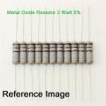 10Pcs- 2Watt 220 Ohm Resistor Power Resistor 2W 220 Ohm Metal Film Resistor 220 Ohm Resistor 2 Watt Metal Oxide Film Leads ±5% Tolerance 2 Pin Leads.