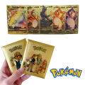 Pokemon Iron Shiny Cards Spanish Charizard Mewtwo Pokemon Metal Cards Vmax Gx Ex Metal Gold Pack Game Collection Cards Gift Kids. 