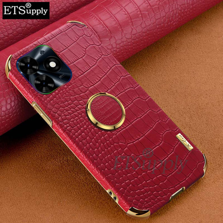 Phone%20case%20Tecno%20POP%208Pro%20Soft%20Case%20Crocodile%20Pattern%20Texture%20Leather%20Handphone%20Shockproof%20adsorb%20Ring%20Back%20cover%20Tecno%20POP%208%20Pro%20case%20-%20Image%206