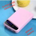 Portable Stylish First Charging Power Bank Case (Use 3 Piece's 18650 Battery). 