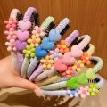 New Girl Headband Cute Love Heart Flower Toothed Hairbands Children Kids Lovely Hair Decorate Hair Hoops Fashion Hair Accessorie. 