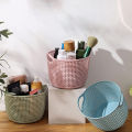 【Support-Cod】 Hollow Portable Storage Basket Home Desktop Storage Basket Plastic Basket.