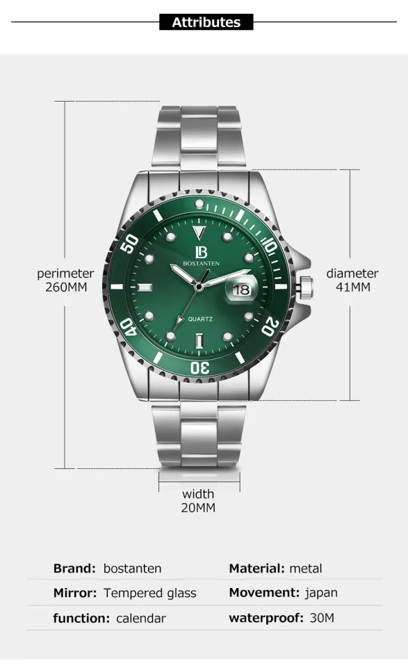 Bostanten Watches For Men Wristwatch
