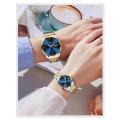 Orginal Women Analog Quartz Stainless Steel Luminous Date Two Tone Luxury Casual Wrist Watch.
