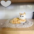 Cute cat plush toy doll Soft cat doll simulation kitten pillow. 