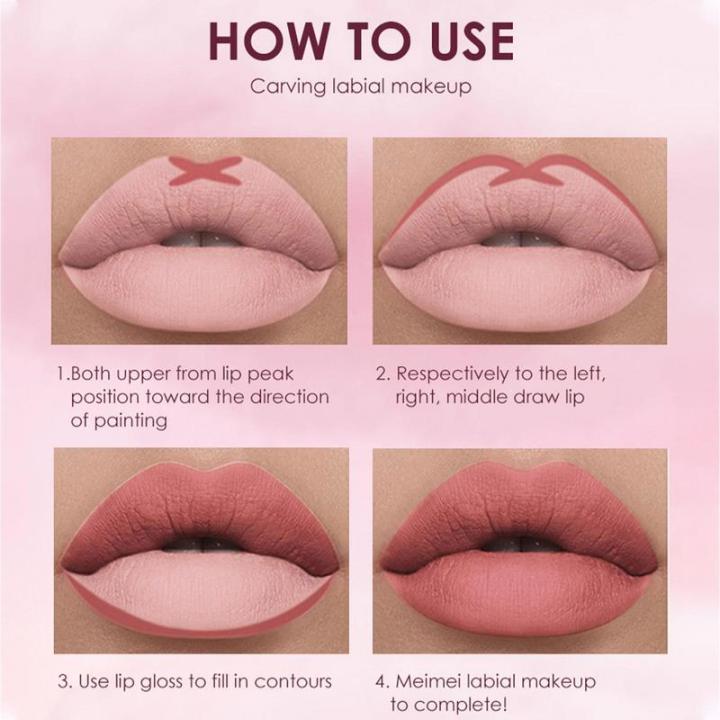 Lip%20Liner%20And%20Lipstick%20Set%206%20Matte%20Liquid%20Lipstick%20With%206%20Smooth%20Lip%20Liner%20Pencil%20One%20Step%20Lip%20Makeup%20Kits%20Gifts%20For%20Women%20-%20Image%203