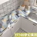 Beautiful design Marble Wallpaper Kitchen Oil-Proof Film Stove Waterproof Moisture-Proof Self-Adhesive Wallpaper Countertop CabinetTable Countertop Furniture Renovation Tile Sticker.