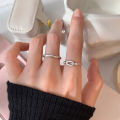 Sweet, stacked twist rings, women's thin rings, delicate and fashionable, versatile open rings, ins style, niche index finger rings, tide rings. 