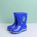 Children's High Top Rain Boots Boys And Girls Soft Bottom Non Slip Waterproof Were Resistant Plush Warm Candycolor Rain Boots. 