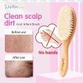 Baby Hair Brush for Hair Personalized Baby Brush Soft Goat Bristle Kids Hair Brush Newborn Hair Comb for Care. 
