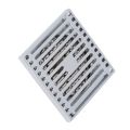 Shower Floor Drain, Large Displacement Electroplating Bathroom Floor Drain Set 304 Stainless Steel for Balconies.