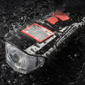 WEST BIKING 3 in 1 Bike Light 1500mAh Bike Horn Bicycle Lamp Odometer Headlight. 