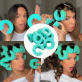 12pcs/Set Sponge Roller Curling Iron No Heat C Shaped Hair Curler Salon DIY Hair Styling Curling Iron. 