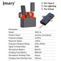 Jmary MW-16 2.4G Wireless Dual 3 in 1 Wireless Lapel Microphone For 3 in 1 Mic For iPhone Mobile & Camera.