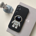 New Phone Case For Realme C65 Cover Astronaut Bracket Smooth Soft Silicone Anti Collision For Realme C65 4G Case. 