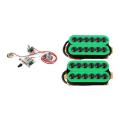 1 Set Guitar Wiring Kit 1 Volume 1 Tone 3 Toggle Switch & 2Pcs Double Coil Electric Guitar Humbucker Pickup Bridge. 