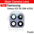 Camera Main Glass Lens for Samsung Galaxy A22 5G Replacement Part (Not Tempered Camera Glass Protector). 