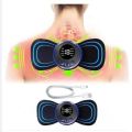 Tens Units EMS Mini Massager,Muscle Stimulator Full Body Relaxation Machine,Rechargeable Device for Legs Back Neck Pain Relief Electromagnetic Therapy Matchin. 