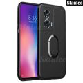 Phone case For Motorola Moto Edge 50 Fusion Back cover Finger Metal Ring Kickstand Car Holder Matte Soft Silicone Cover For Moto Edge 50 Fusion Cover cases(Moto Edge 50 Fusion 5G).