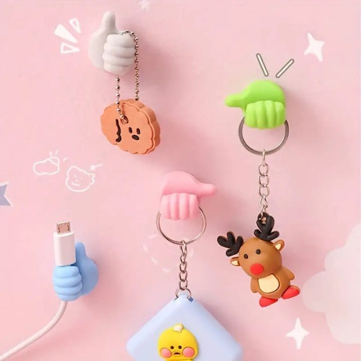 3%20Piece%20Thumbs%20Up%20Shape%20Hanging%20Cable%20Organizer%201%20Pc%20Cable%20Organizer%20Cable%20Hook%20Key%20Hook%20tooth%20Brush%20Holder%20-%20Image%202
