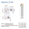 3Pack Ceiling Fan Light Switch ZE-109 Fan Switch Ceiling Pull Chain Switch Replacement (Nickel). 