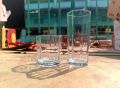 Crystal Clear transparent Beautiful unique design Water Glass and Sherbet Glass Set Combo Pack 6 Piece Water Glass 6 Piece Sherbet Glass Set /Coke / Sorbat/Milk/ Lassi/ Premium glass Set Combo Pack Set. 