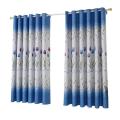Tulips Print Blackout Window Curtain Punching Purdah Shading Screen Drape.