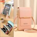 Universal Luxury Touch Screen Mobile Phone Bag Pouch for iPhone 15 14 13 12 11 Pro Max xs Case Wallet Shoulder Crossbody Purse. 