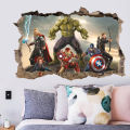 3D vivid Avengers wall stickers living room bedroom wall decoration Marvel movie poster wall stickers for kids rooms. 