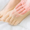1Pair Silicone Casual Socks Toe Invisible Funny Natural Ultra-thin Women's Summer Five Finger Socks. 
