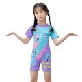 2024 New Kids Swimsuit Girls One-piece Swimsuit for Medium and Big Kids Swimsuit for Kids Quick-drying Sunscreen Hot Spring Baby Swimsuit. 