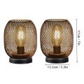 Nordic Metal Hollow Cage Candle Holder LED Lantern Battery Powered Cordless Lamp for Wedding Living Room Table Home Decor. 