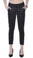 U FASHION Women & Girl Stretchable Trouser Polycotton Fabric  Checked Pattern Jegging Pant / Stretchable Jeggings. 