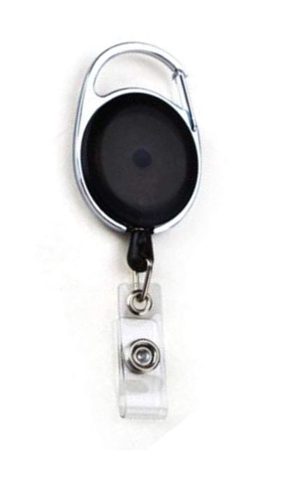 Badge Reel for ID Card Holder -Black