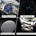 Poedagar 615 Fashionable Diamond Cut Quartz Stainless Steel Watch For Men.