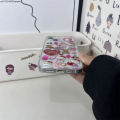 【Healer DingD】 3D Sanrio Hello Kitty Sticker Glitter Phone Case for IPhone 11 12 13 14 15 Pro Max 15Pro Y2k Girl Anti-drop Soft Back Cover Gift.
