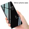 Samsung Galaxy Note 10 Plus Clear View Mirror Leather Stand Flip Cover. 