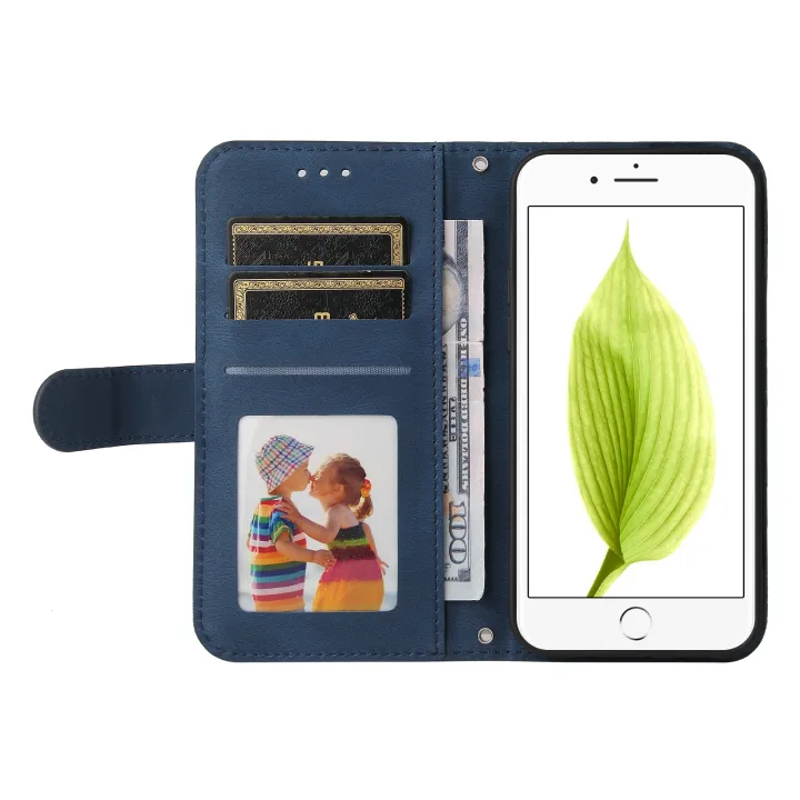 Skin%20Feel%20Life%20Tree%20Metal%20Button%20Horizontal%20Flip%20Leather%20Case%20with%20Holder%20&%20Card%20Slot%20&%20Wallet%20&%20Photo%20Frame%20&%20Strap%20For%20iPhone%206%20Plus%20/%206s%20Plus%20-%20Image%204