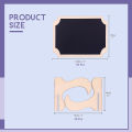 XHHDQES 30Pcs Mini Chalkboard Sign Food Labels for Party Buffet, Wooden Small Chalk Board Signs (Rectangle Notch ).