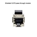 FTP CAT5e CAT6 Straight Through Module shielded RJ45 Connector INFO Socket Ethernet coupler Network Cable Adapter Keystone Jack.