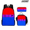 3PC-Set Skibidi Toilet Children's Backpack Boy School Bag for Teenage Backpack Anime Boys Girls Anime Cartoon School Bag Mochila.