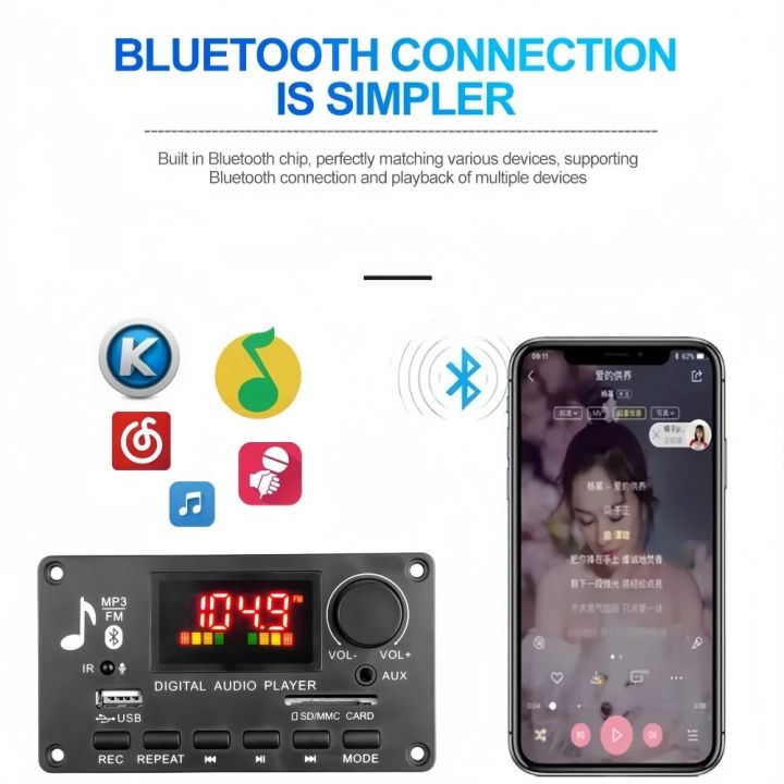 Bluetooth%205.0%20MP3%20Decoder%20Board%202*40W%2080W%20Amplifier%20Audio%20Player%2012V%20DIY%20MP3%20Player%20Car%20FM%20Radio%20Module%20TF%20USB%20Mic%20Record%20Call%20-%20Image%202