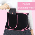 Sweat waist protection belt sports body sculpting belt fitness abdomen elastic abdomen belt multifunctional belt Cologo. 
