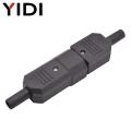 IEC 320 C13 C14 Inlet Power Plug Socket Rewirable 3 Pin Electrical Male Female Connector with Red Lamp Rocker Switch 10A Fuse. 