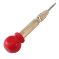 2 Pcs High Speed Center Punch,Center Hole Punch Marker Scriber For Wood,Metal,Plastic,Car Window Puncher Breaker Tool With Cushion Cap And Adjustable Impact-Gold/Silver. 