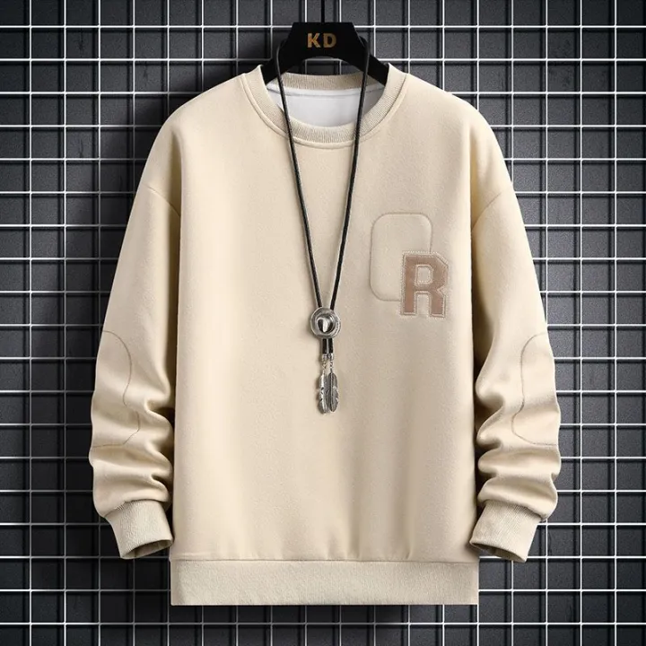 round%20Neck%20Sweater%20for%20Men%20Spring%20and%20Autumn2023New%20Men's%20Long%20SleeveTT-shirt%20Loose%20Trendy%20Young%20and%20Middle-Aged%20Men's%20Clothing%20Bottoming%20Shirt%20-%20Image%202