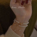 Pearl stylish Fortune Bracelet with Adjustable Bracelet. 
