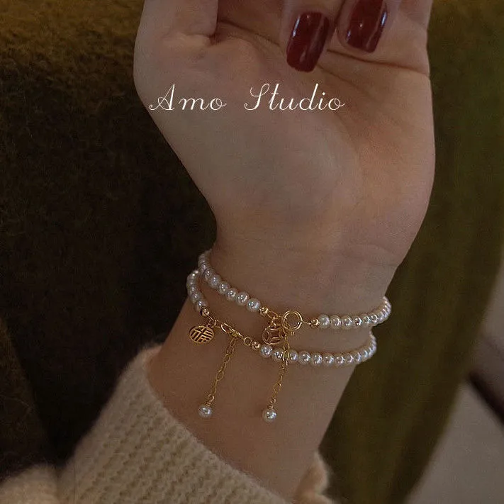 Pearl%20stylish%20Fortune%20Bracelet%20with%20Adjustable%20Bracelet%20-%20Image%203